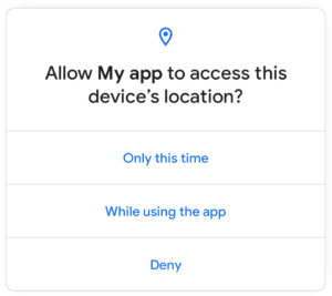 One-time permissions