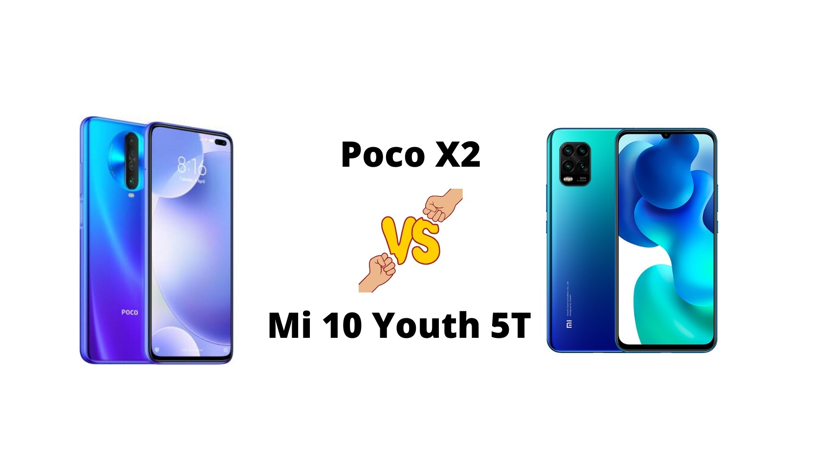 Poco X2 vs Mi 10 Youth 5G